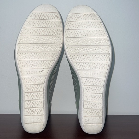 Vionic Jacey Knit Army Green Suede Trim Slip On Loafers - Picture 11 of 14